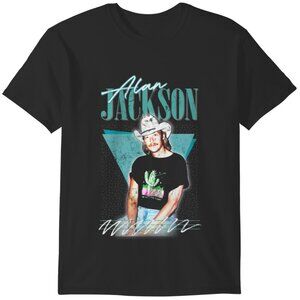 Alan Jackson Country Music Singer Retro Album Fan Graphic Gift T-Shirt 79